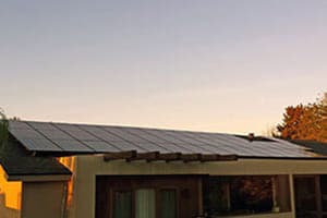 Photo of Nemiroff solar panel installation in La jolla