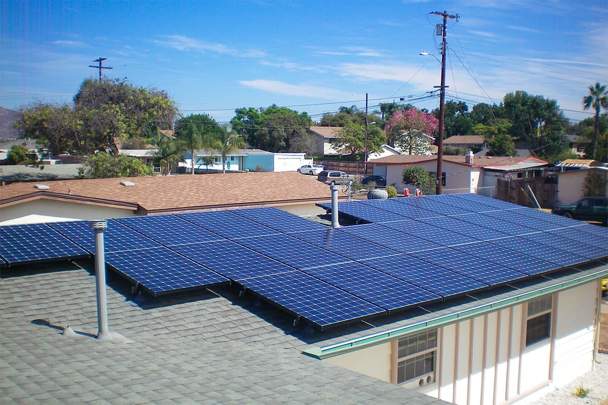 Photo of La Mesa SunPower SPR-327NE-WHT-D solar panel installation by Sullivan Solar Power at the Bolerjack residence