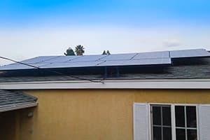 Photo of La Mesa Kyocera solar panel installation by Sullivan Solar Power at the Hopkins residence