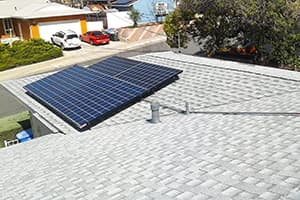 Photo of La Mesa Kyocera solar panel installation by Sullivan Solar Power at the Moore residence