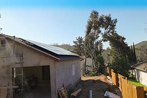 Photo of Poway Panasonic solar panel installation by Sullivan Solar Power at the Bautista residence