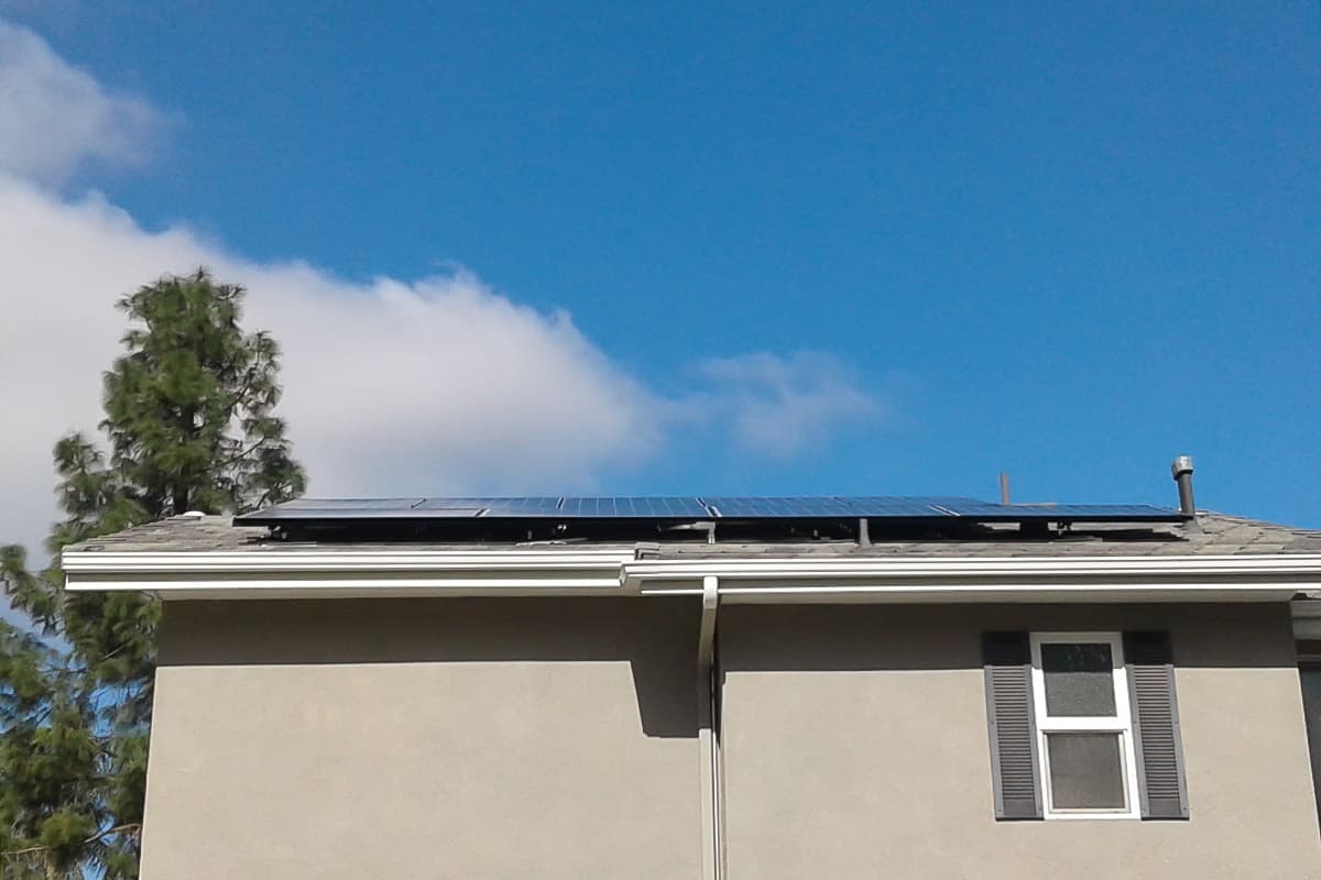Photo of Poway Panasonic VBHN325SA16 solar panel installation by Sullivan Solar Power at the Kohn residence