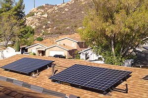 Photo of Poway Kyocera solar panel installation by Sullivan Solar Power at the Rogers residence