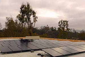 Photo of Beckman solar panel installation in Rancho santa Fe