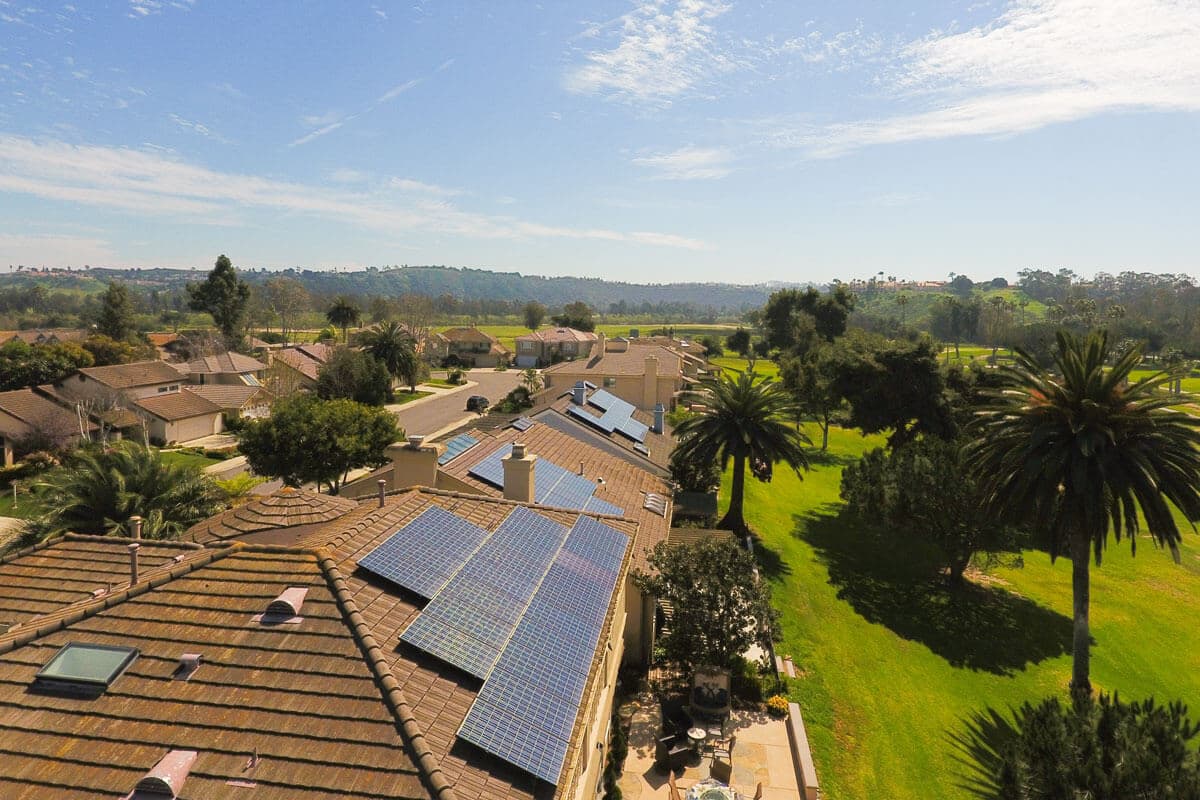 Photo of Rancho Santa Fe Kyocera solar panel installation by Sullivan Solar Power at the Welch residence