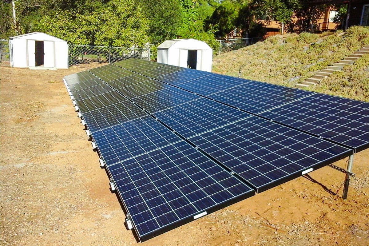 Photo of Ramona Kyocera solar panel installation by Sullivan Solar Power at the Ahlgren residence