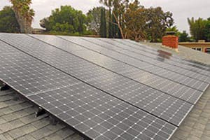Photo of Pile solar panel installation in Bonita
