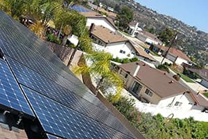 Photo of San Diego SunPower SPR-327NE-WHT-D solar panel installation by Sullivan Solar Power at the Barnhart residence
