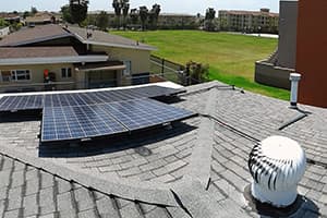 Photo of National City Kyocera solar panel installation at the Bennett residence