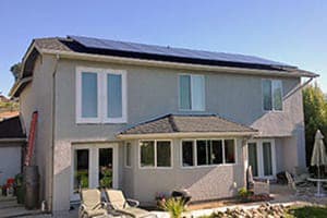 Photo of Coombs solar panel installation in San Diego