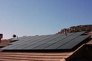 Photo of Moore solar panel installation in Lakeside