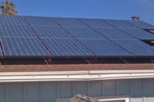 Photo of Pezanoski solar panel installation in Lakeside