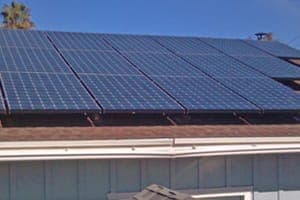 Photo of Pezanoski solar panel installation in Lakeside