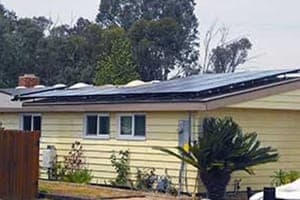Photo of Johnson solar panel installation in San Diego