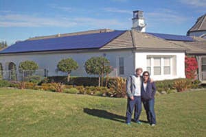 Photo of Thomas solar panel installation in San Diego