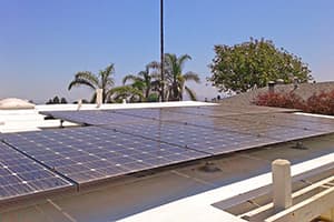 Photo of San Diego solar panel installation at the Grayson residence