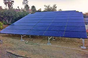 Photo of Cheek solar panel installation in Ramona
