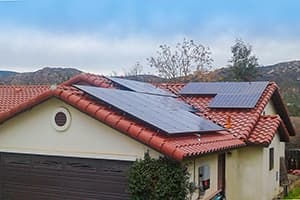 Photo of Ramona Kyocera solar panel installation by Sullivan Solar Power at the Hayes residence