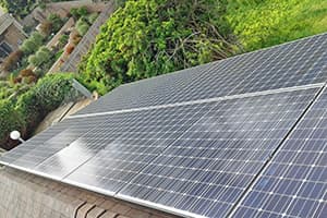 Photo of San Diego Panasonic solar panel installation at the Hildre residence