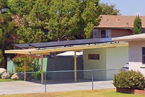 Photo of Benson solar panel installation in El Cajon
