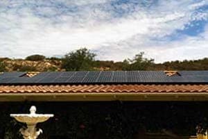 Photo of Fishman solar panel installation in Valley Center