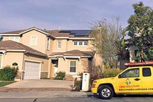 Photo of Hartung solar panel installation in San Diego