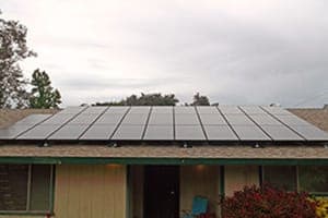 Photo of McEntee solar panel installation in Ramona