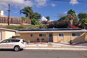 Photo of Pierret solar panel installation in San Diego