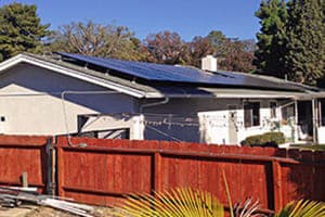 Photo of Reilly solar panel installation in Bonita