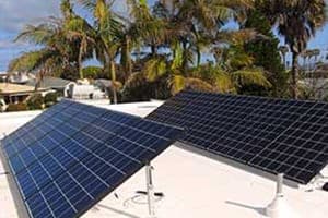 Photo of Doft solar panel installation in San Diego