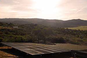 Photo of Burke solar panel installation in Valley Center