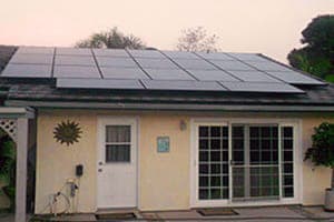 Photo of Campbell solar panel installation in Bonita