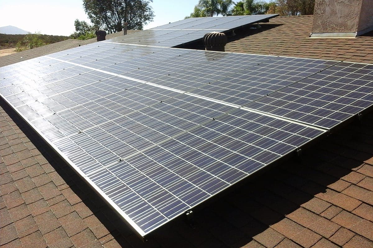 Photo of Ramona Kyocera solar panel installation by Sullivan Solar Power at the Sabon residence
