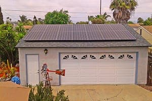 Photo of San Diego LG solar panel installation at the Snyder residence