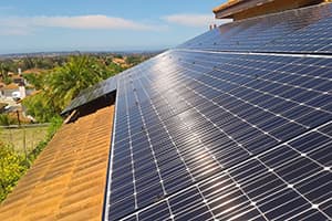 Photo of San Diego Panasonic solar panel installation at the Williams residence