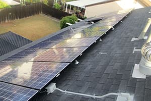 Photo of Lakeside Kyocera KD245GX-LFB solar panel installation by Sullivan Solar Power at the Benham residence