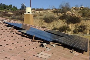 Photo of Santee Kyocera solar panel installation by Sullivan Solar Power at the Spencer residence