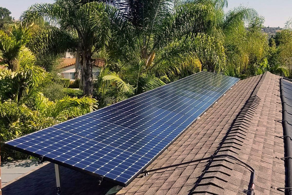 Photo of Vista SunPower solar panel installation by Sullivan Solar Power at the Pierson residence